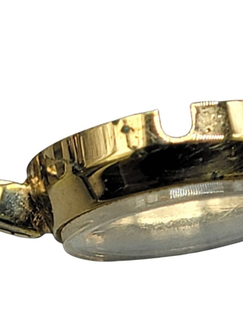 Vintage Caravelle Bulova Ladies Wind Up Watch 1980 P0 Two Tone 17J Swiss Runs - Picture 3 of 15